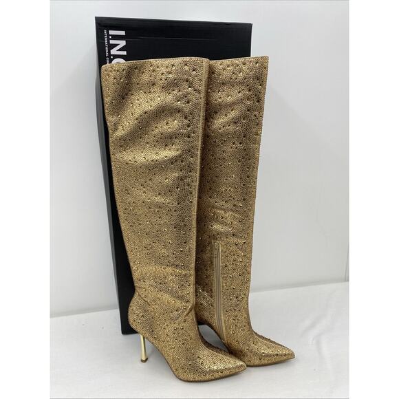 INC Womens Saveria 5 Rhinestone Tall Over-The-Knee Boots Shoes Size 7. 5 $200 - Picture 4 of 11